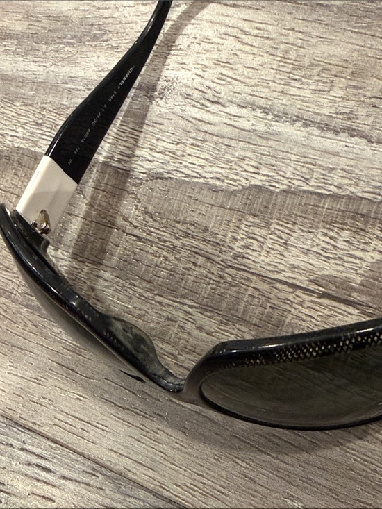 CHANEL 5146 Black White Lace CC Oversized Sunglasses 25/3C Made in Italy main image 15